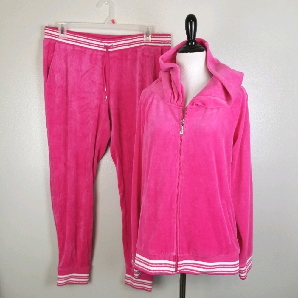 Women's Pink Velour Tracksuit